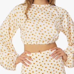 WeWoreWhat Sunflower Print Blouse
